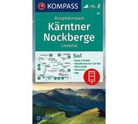 Kärnten Nockberge Biosphärenpark + Aktiv Guide (66): 5in1 Wanderkarte mit Panorama, Aktiv Guide und Detailkarten inklusive Karte zur offline Verwendung in der KOMPASS-App. Fahrradfahren. Skitouren.