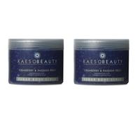 Kaeso Beauty Sugar Body Scrub Cranberry & Passion Fruit 450ml Pack of 2
