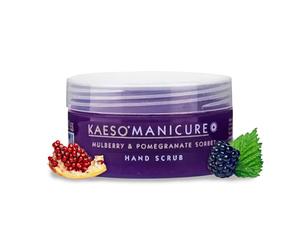Kaeso Mulberry & Pomegranate Sorbet Hand Scrub - Gentle Exfoliating 95ml | Hand Scrub - Smooths & Softens Hands - Hydrating Manicure Care - Professional Skincare