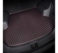 KAEW Car Leather Boot Liner Mat for Toyota C-HR CHR EV 2020 2021 2022 2023 2024 2025, Waterproof Anti-Scratch Non-Slip Trunk Pad, Cargo Tray Protector Liners Accessories,Black-Red