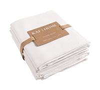 KAF Home Flour Sack Kitchen Towels, White, Set of 4, 100% Cotton