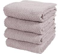 KAF Home Set of 4 Deluxe Popcorn Terry Kitchen Towels | 20 x 30 Inches | 100% Cotton Kitchen Dish Towels (Lilac)