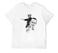 KAFANSHI Men's Casual Shirt ZHENGXI F*Rank Sin*atra The Wo&rl&d We Kn&ew Jazz Men O Neck Slim Fit T Shirts Comfortable Fabrics to accompany You All Summer White XL