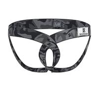 KAFANYA Gay Sex Toys Men Erotic Lingerie Sexy Underwear Ring G String Bikini Underpants Thongs U Pouch Penis Shaper Jockstrap,Camo Gray,S