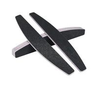 Kafeiya Professional Nail Files,5 PCS Nail File Double Sided Emery Board(100/180 Grit),Washable Emery Board Manicure Tools,for Acrylic and Gel Nails(Black)