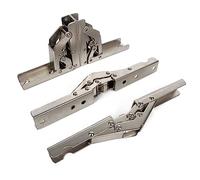 KAFENDA 4pcs 90 Degree Cabinet Door Hinges, Folding Hinges for Desktop, 180 Degree Piano Hinges