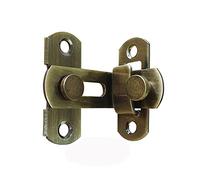 KAFENDA 90 Degree Right Angle Door Latch - Stainless Steel Sliding Door Lock - Bronze