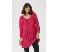 Kaffe Amber 3/4 Sleeve Regular Fit Tunic In Bright Pink Bright Pink 14