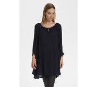Kaffe Amber 3/4 Sleeve Regular Fit Tunic In Dark Navy Dark Navy