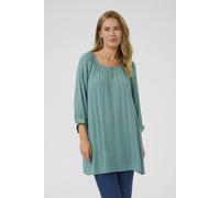 Kaffe Amber 3/4 Sleeve Regular Fit Tunic In Duck Egg Blue