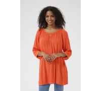 Kaffe Amber 3/4 Sleeve Regular Fit Tunic In Scarlet Scarlet 8