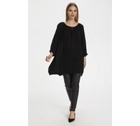 Kaffe Amber 3/4 Sleeve Tunic In Black Black