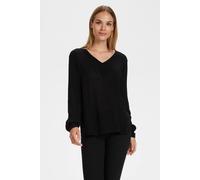 Kaffe Amber Long Sleeve Regular Fit Blouse Plain In Black Black 8