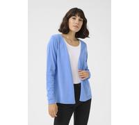 Kaffe Astrid Long Sleeve Open Cardigan In Blue Blue XXL