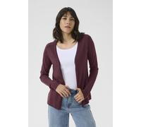 Kaffe Astrid Long Sleeve Open Cardigan In Wine Wine XS