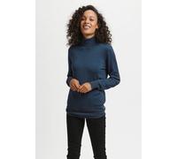 Kaffe Astrid Long Sleeve Roll Neck Pullover In Blue Blue S