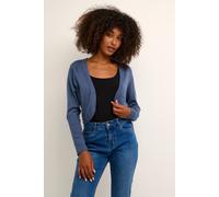 Kaffe Astrid Long Sleeve Slim Fit Bolero Plain In Blue Blue XL