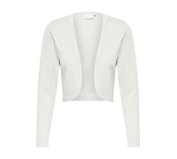 KAFFE Bolero Astrid Women's Elegant Long-Sleeved Cardigan Bolero Jacket, Chalk, XS