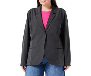 Kaffe Curve Kcjia Women's Casual Blazer, Dark Grey Melange, 42 Grande Taille