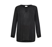 Kaffe Curve Women's Kaffe Curve Women's Plus Size Tunic Long Sleeve Blouse V-Neck Blouse (Pack of 1)