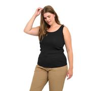 Kaffe Curve Women's Kccarina Tank Top Shirt, Black Deep, S Big
