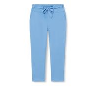 Kaffe Curve Women's Plus-Size Pants Tapered Legs Elastic Waist Tying Belt, Ultramarine, L