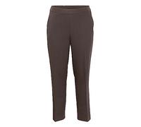 Kaffe Curve Women's Plus-Size Women's Trousers Full Length Elasticated Waist Pockets Pants, Java,