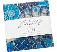 Kaffe Fassett Collective August 2024 Cool Charm Pack 42 5-inch Squares FreeSpirit Fabrics