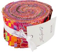 Kaffe Fassett Collective August 2024 Hot Design Roll 40 2.5-inch Strips Jelly Roll FreeSpirit