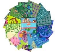 Kaffe Fassett Collective February 2025 Cool Charm Pack 42 5-inch Squares FreeSpirit Fabrics