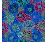 Kaffe Fassett Flora House Leeks 100% Cotton Quilting Craft Clothing Fabric per Half Meter (Flora Blue)