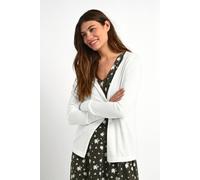 Kaffe Women's Basic Cardigan with Long Sleeves Button Up Front Sweater, Cream, XXL