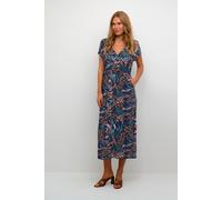 Kaffe Jennifer V-Neck Pocket Maxi Dress Floral Multi 10