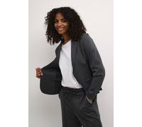 Kaffe Jenny Notch Lapel Blazer In Mid Grey Mid Grey L
