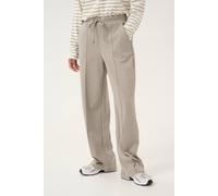 Kaffe Jenny Wide Leg Drawstring Waist Trousers Plain In Grey Grey L