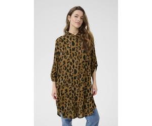 Kaffe Jessi Oversized Fit 3/4 Sleeve Shirt In Light Tan Light Tan 10