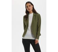 Kaffe Jillian Notch Lapel Blazer Plain In Green Green 16