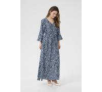 Kaffe Kaamanda Floral Print Maxi Dress In Dark Navy Dark Navy