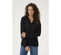 Kaffe Kaamber Blouse V-Notch Neck Long Sleeves In Black Black 8