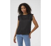 Kaffe Kaariel Frill Detail Sleeveless Blouse In Black Black 16