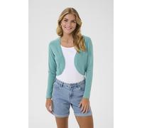 Kaffe Kaastrid Long Sleeve Bolero In Duck Egg Blue Duck Egg Blue L
