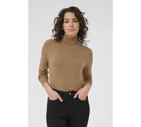 Kaffe Kaastrid Roll Neck Jumper In Fawn Fawn M