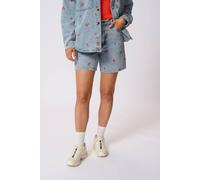 Kaffe Kababeth High Waisted Denim Shorts In Blue Blue 16
