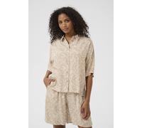 Kaffe Kabarton Short Sleeve Shirt In Light Beige Light Beige 12