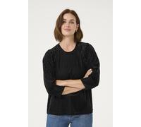 Kaffe Kacaca 3/4 Sleeve Relaxed Fit Blouse In Black Black