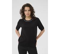Kaffe Kacarly Short Sleeve Pullover Jumper In Black Black XS