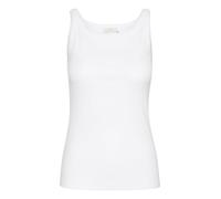 KAFFE KAcarna Women's Jersey Top Basic Summer Casual Tank Top Undershirt Sleeveless Scoop Neck Blouse Top, Optical White, S