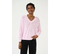 Kaffe Kacharlie V-Neck Regular Fit Pullover Plain In Pink Pink XXL
