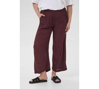Kaffe Kadacia Cropped Trousers In Maroon Maroon 12