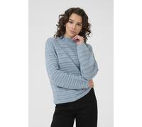 Kaffe Kadolly Long Sleeve Roll Neck Jumper In Baby Blue Baby Blue